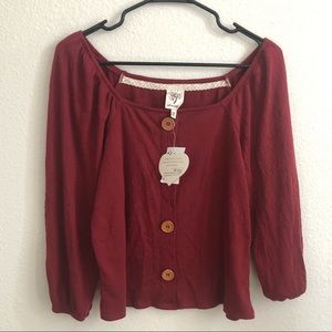 NWT Medium Self Esteem Blouse